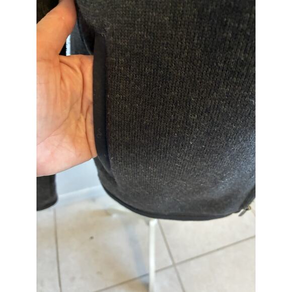 Patagonia Jacket Fleece Women's Med Full Zip Neck Sweater Gorpcore Charcoal Grey - Picture 14 of 14